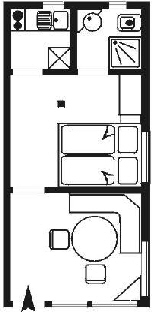 Aufteilung des Ferienhauses